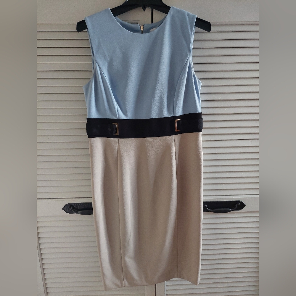 Calvin Klein Colorblock Sleeveless Dress-10